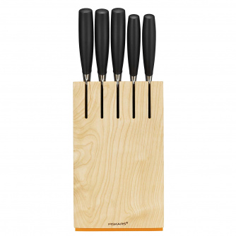 Купить Набор Fiskars: Ножи Functional Form + в деревянном блоке 5шт   1016004 фото №1